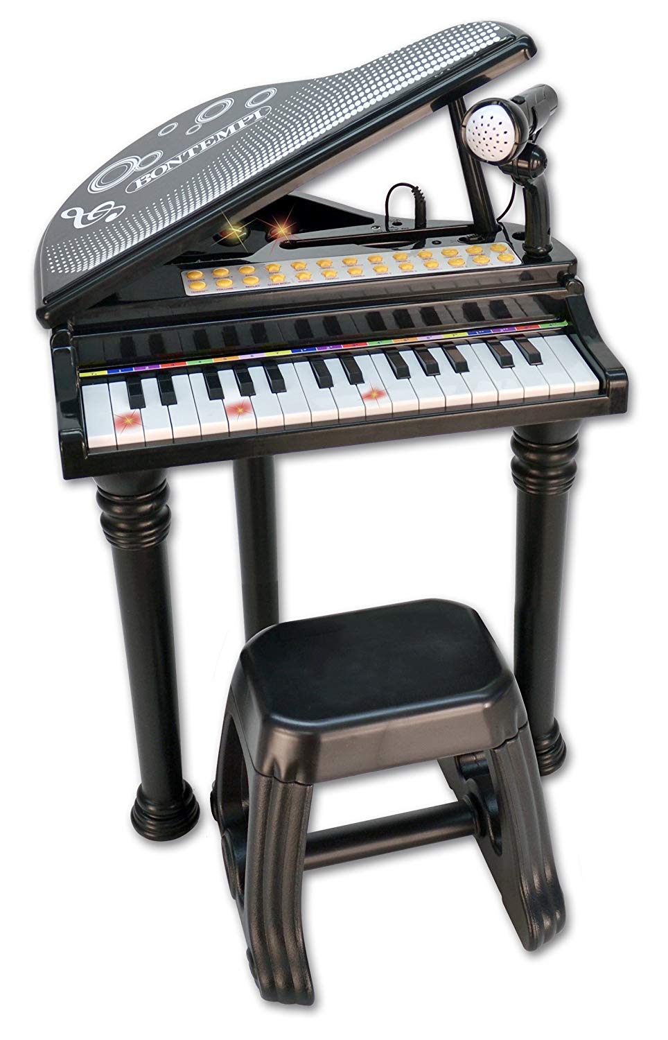 a63dba55f7018a9b00230e00a17d0f0b Bontempi Piano Elettronico 31 Tasti con Microfono e Sgabello - immagine 1