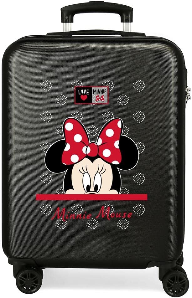 a6b8f0fe3dc5da9e09fad5806ee4ce29 Trolley Rigido ABS 55cm 4 ruote My Pretty Bow Minnie - immagine 1