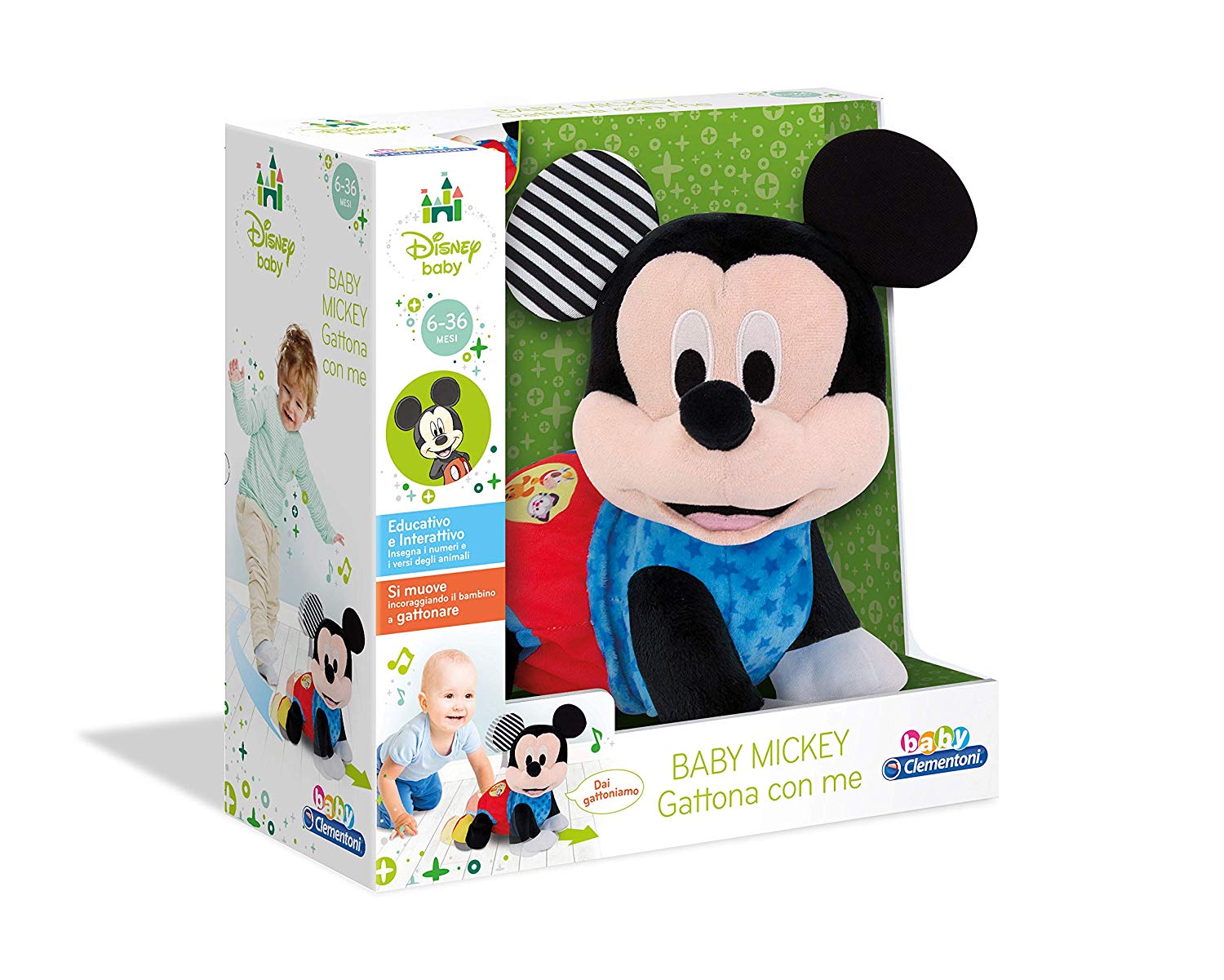 a6d219984b6b1906a083facdcd756aa0 Clementoni Baby Mickey Gattona con Me - immagine 1
