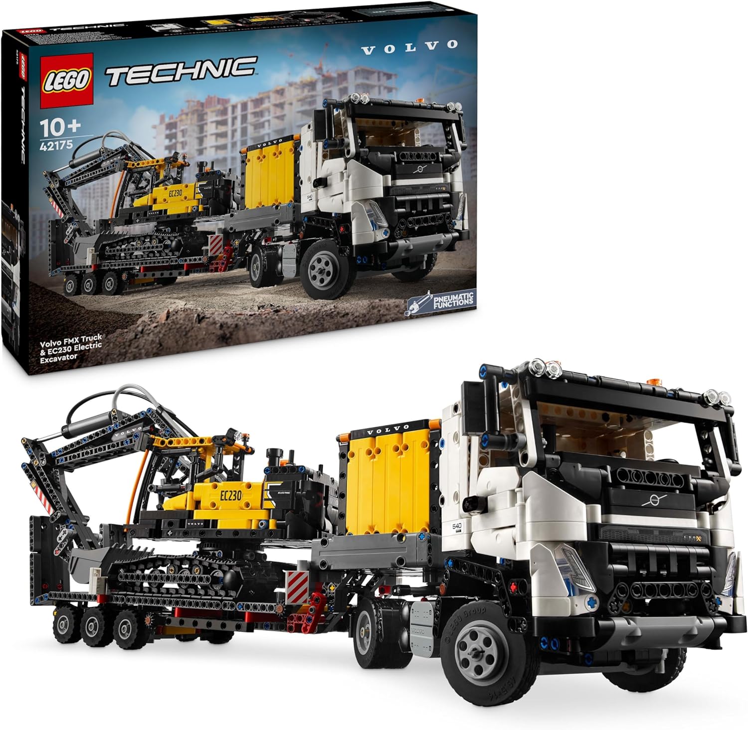 a6df083f0555d79d036f038f34a6a657 Lego Technic Autocarro Volvo FMX ed Escavatore elettrico EC230 - immagine 1