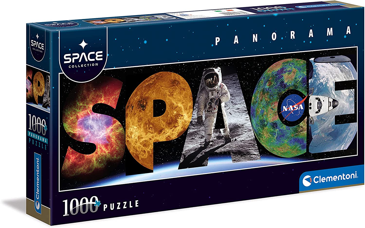 a7a42829e22b665d9276bcb1cd6a30c8 Clementoni Puzzle 1000 Pz. Panorama NASA Space - immagine 1