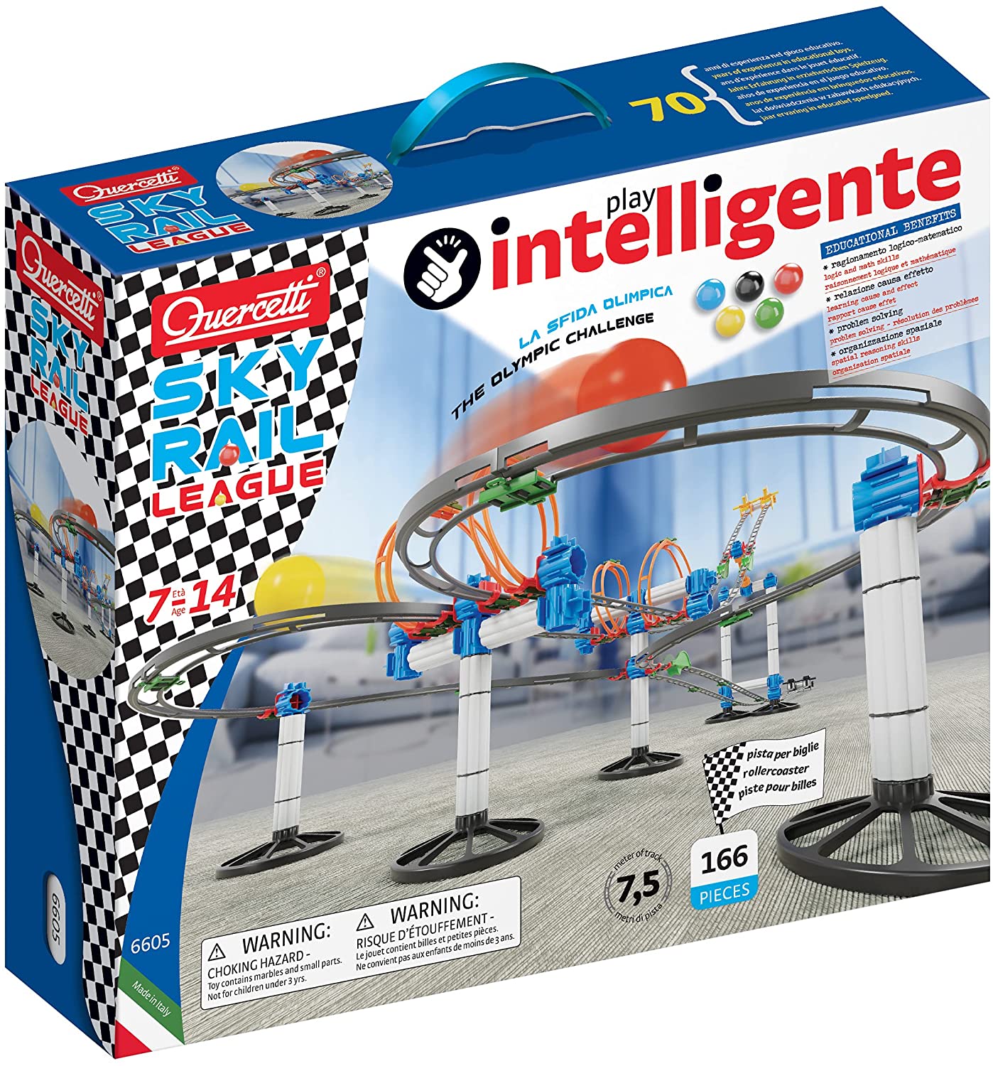 a82bc8356fc90ec02840e67a82af69f5 Quercetti Nuova Pista Skyrail League - immagine 1