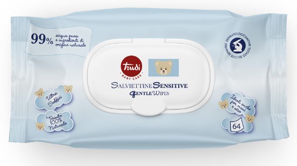 a84d852010da6a29564f471594fb3da6 Trudi Salviettine Sensitive pz.64 - immagine 1