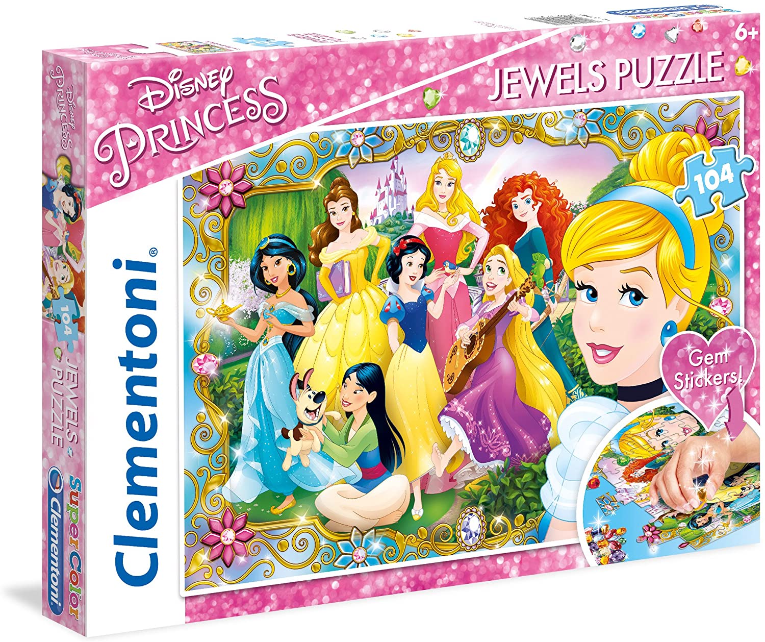 a85bd85ceb5f72771e5b86987936fb83 Clementoni Puzzle 104 pz. Jewels Princess - immagine 1