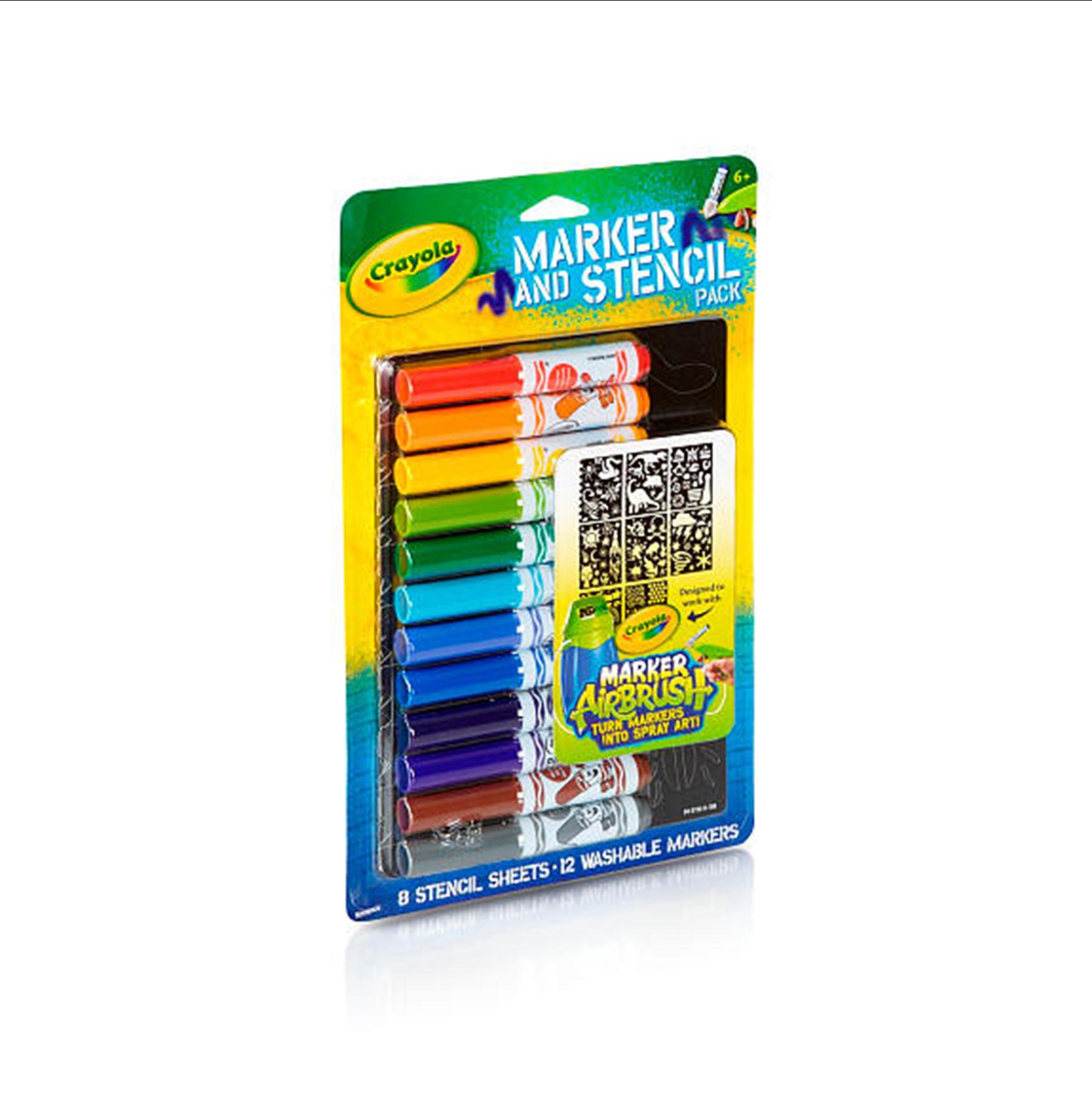 a8cfac9a036d0433eb2d1e7c3a104424 Crayola Ricarica Color Spray Pennarelli & Stencils Set Boy - immagine 1