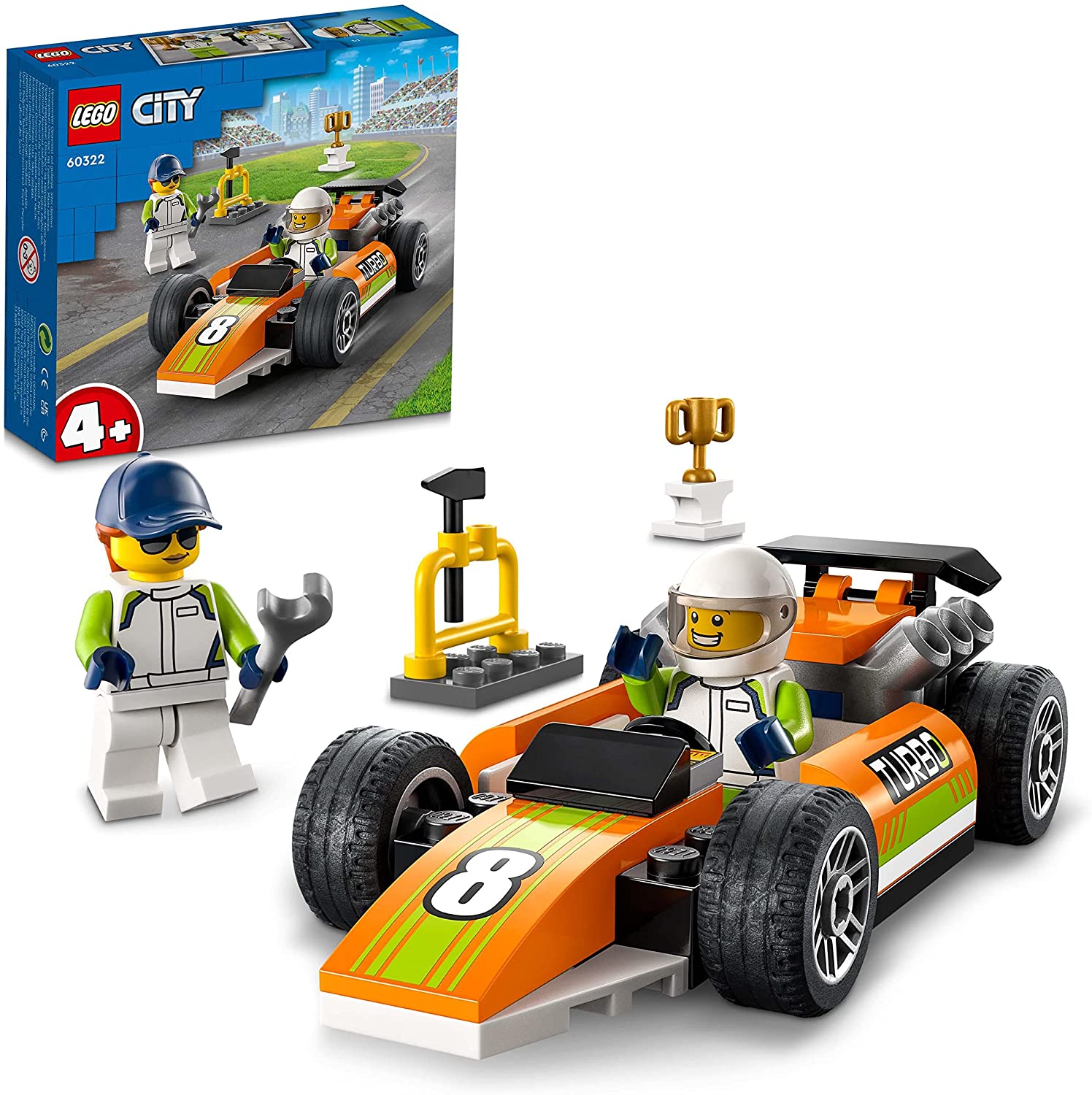 aba4bce51ebdf68fc6e995ef67c81f7b Lego City Auto da corsa - immagine 1