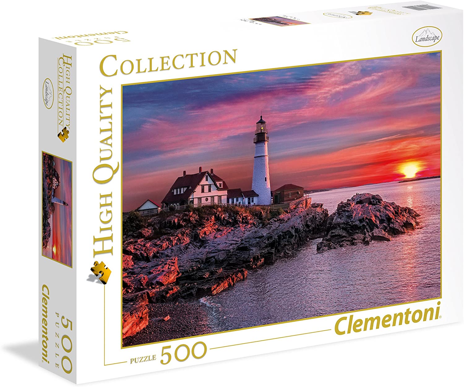aba84b471a04b069ab8e8f57ec96c05c Clementoni Puzzle 500 Pz. Portland Head Light - immagine 1