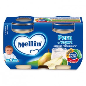 ac81dd0682e9714d9c9ac2595703f871 Mellin Merenda Yogurt Gr.120x2 - Pera - immagine 1