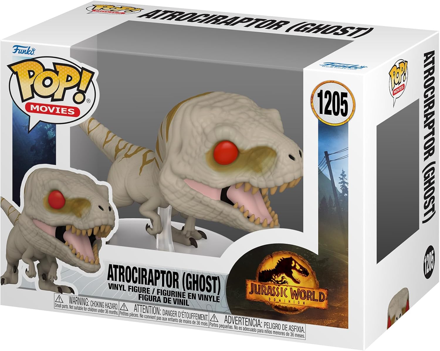 aeee378504edde341653da378fc56329 FUNKO POP Movies: Jurassic World 3 - Ghost - immagine 1