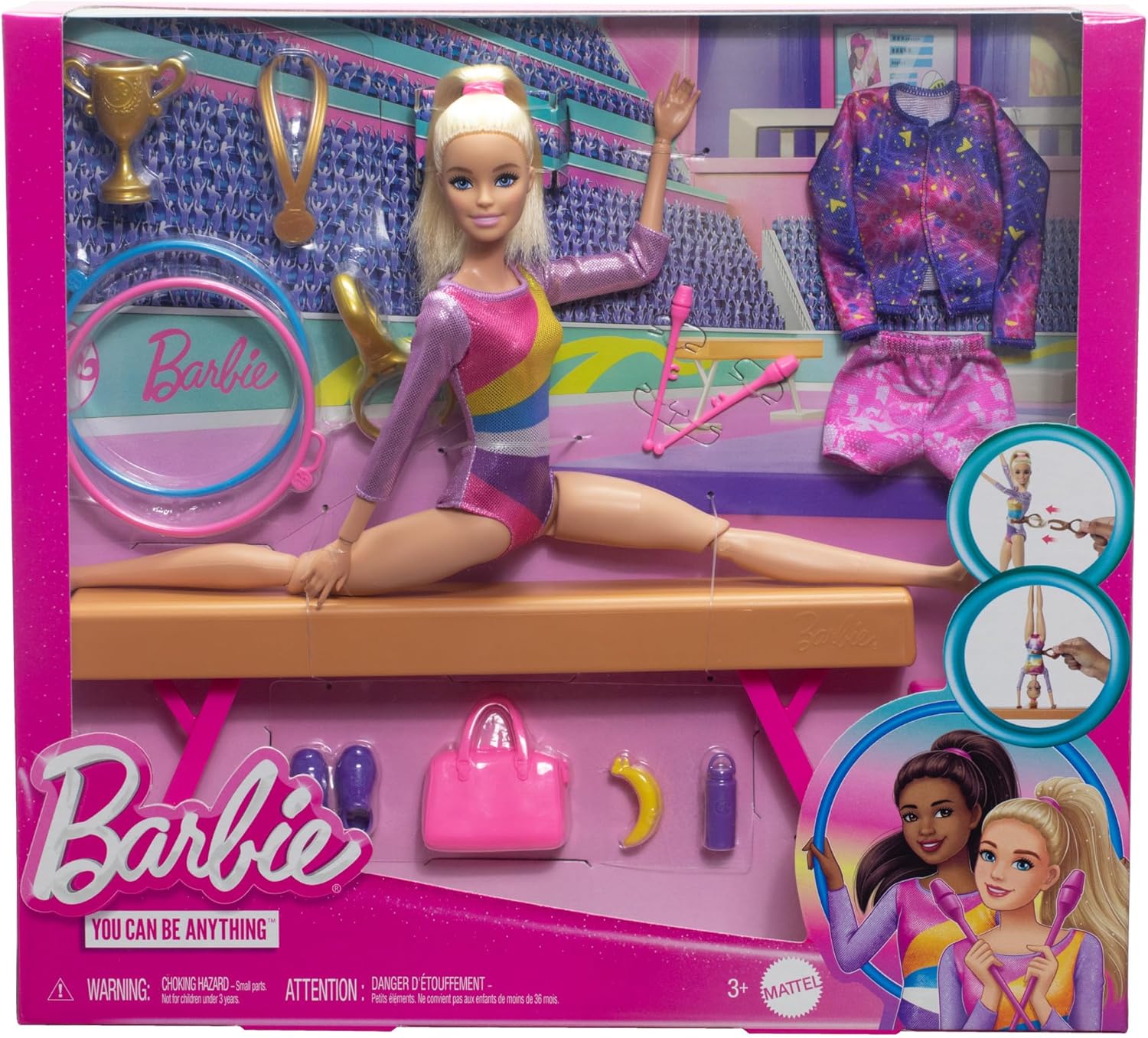 af135c5213246e32ab2efdc5c00b5892 Barbie Ginnasta Playset - immagine 1