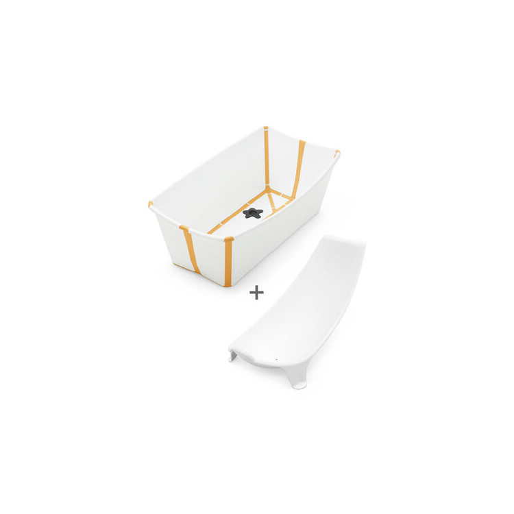 af1e4f47d2432fa8dcd81422781657de Stokke Flexi Bath Bundle White Yellow - immagine 1