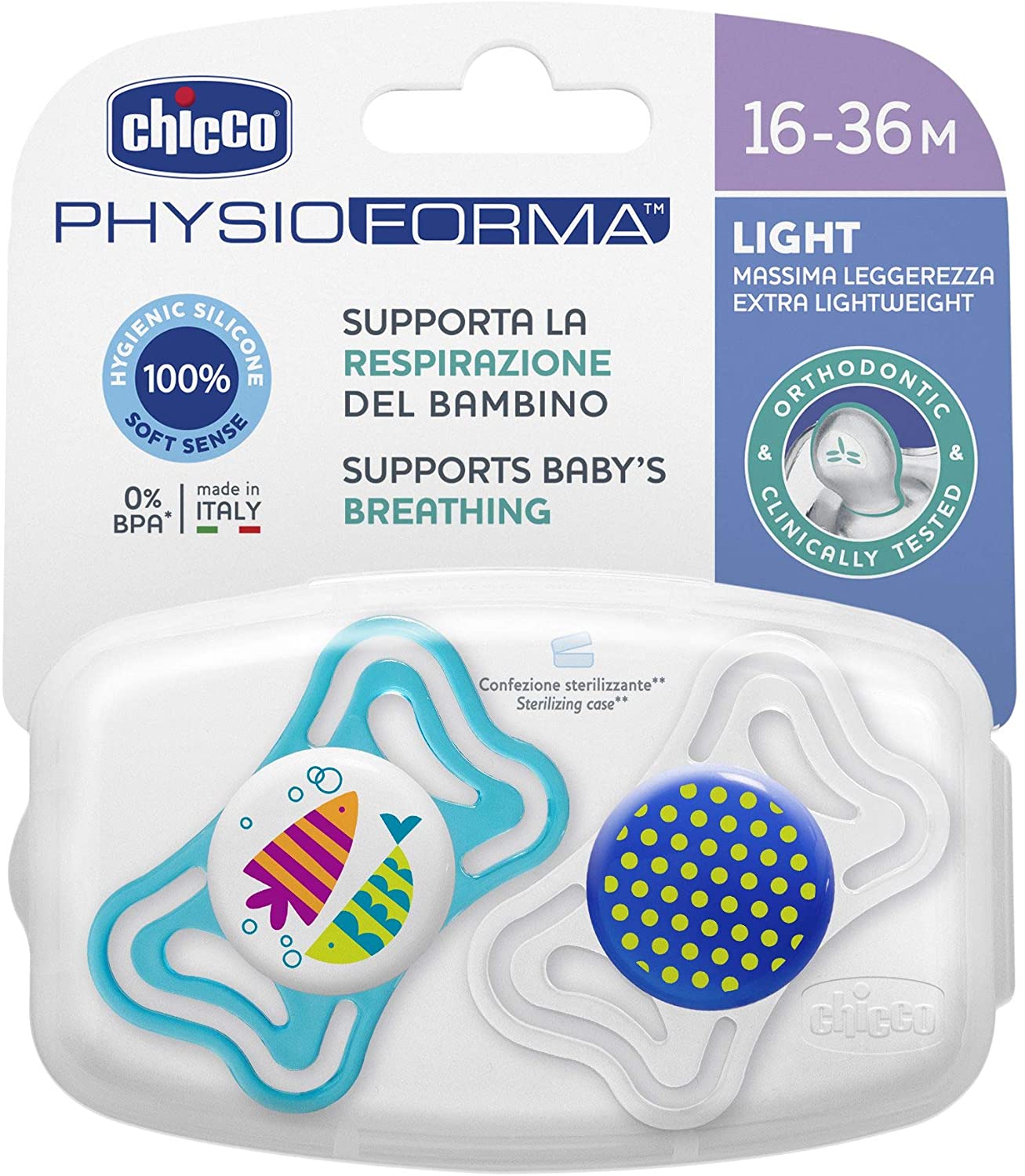 af801c29ef6e870b8e957d622abcb3dc CHICCO SUCCHIETTO PHYSIO LIGHT BOY 16-36M SIL 2 - immagine 1