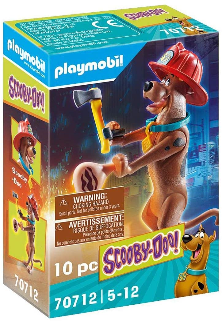 b0fa1f0b4b192846ccdb54ec3dfbd098 PLAYMOBIL SCOOBY-DOO! SCOOBY VIGILE DEL FUOCO - immagine 1