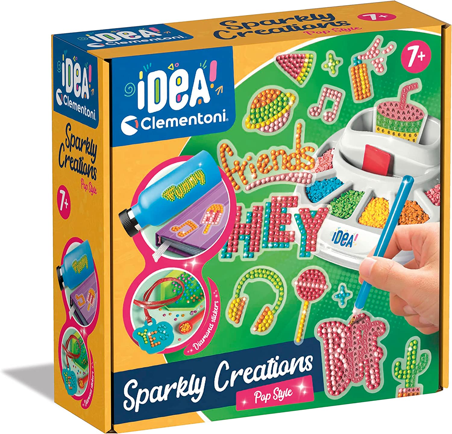 b1b345887c5bf352f588b7be06f3f5e7 Clementoni Crea Idea Sparkly Creations - Pop Style - immagine 1