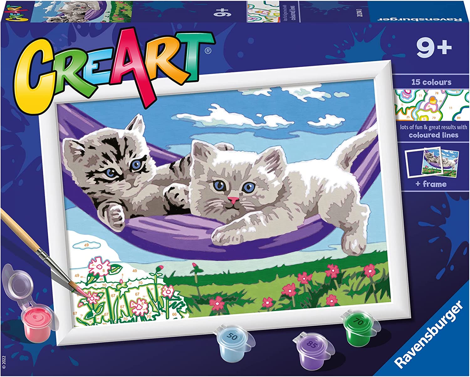 b1f0e89af7a22f0ca7aff4a3bda996e6 Ravensburger CreArt Serie D - Gattini Sull'Amaca - immagine 1
