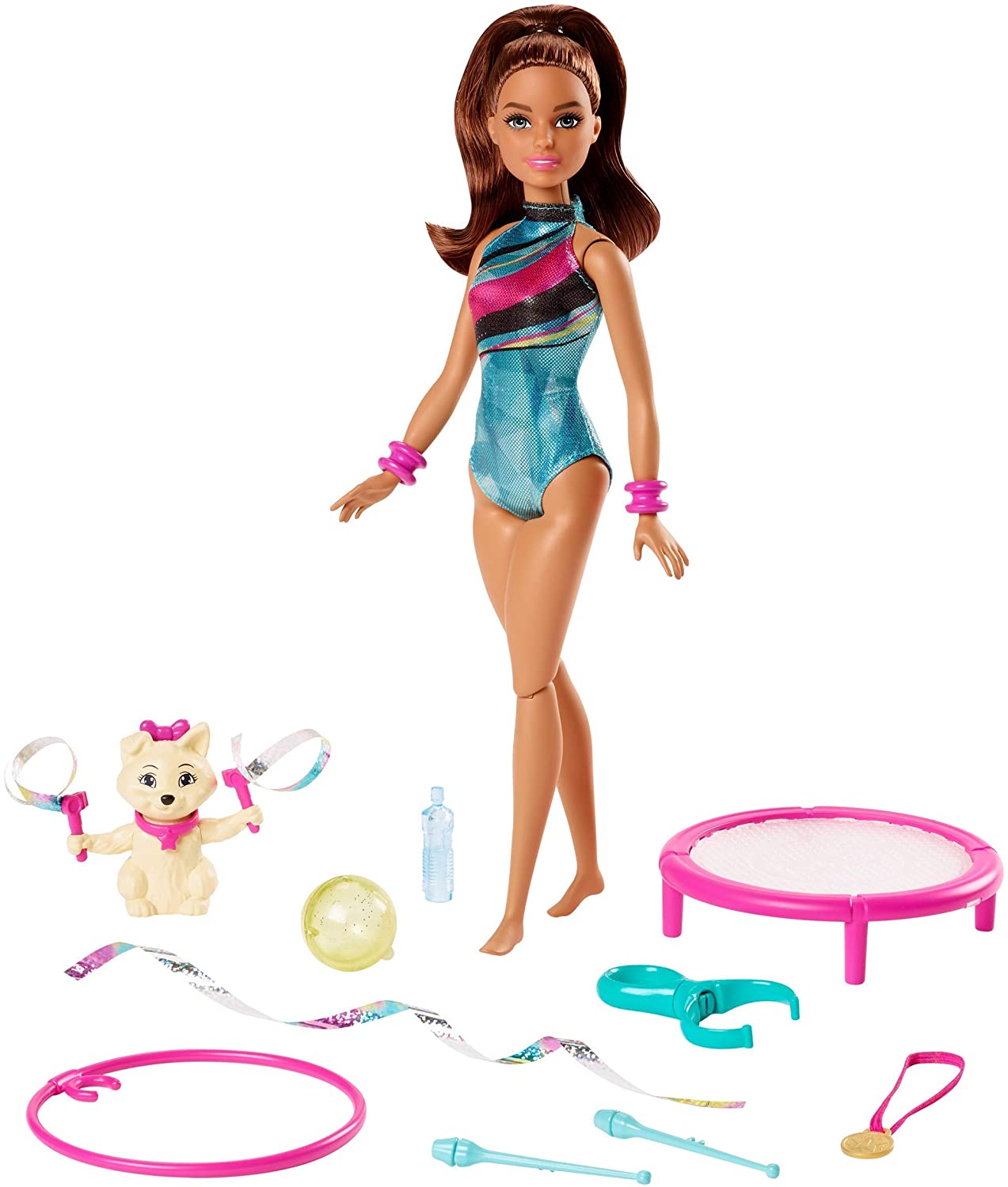 b1f64c766207c858c1e32e6de605d701 *Barbie Teresa Ginnasta con Cuccioli - immagine 1