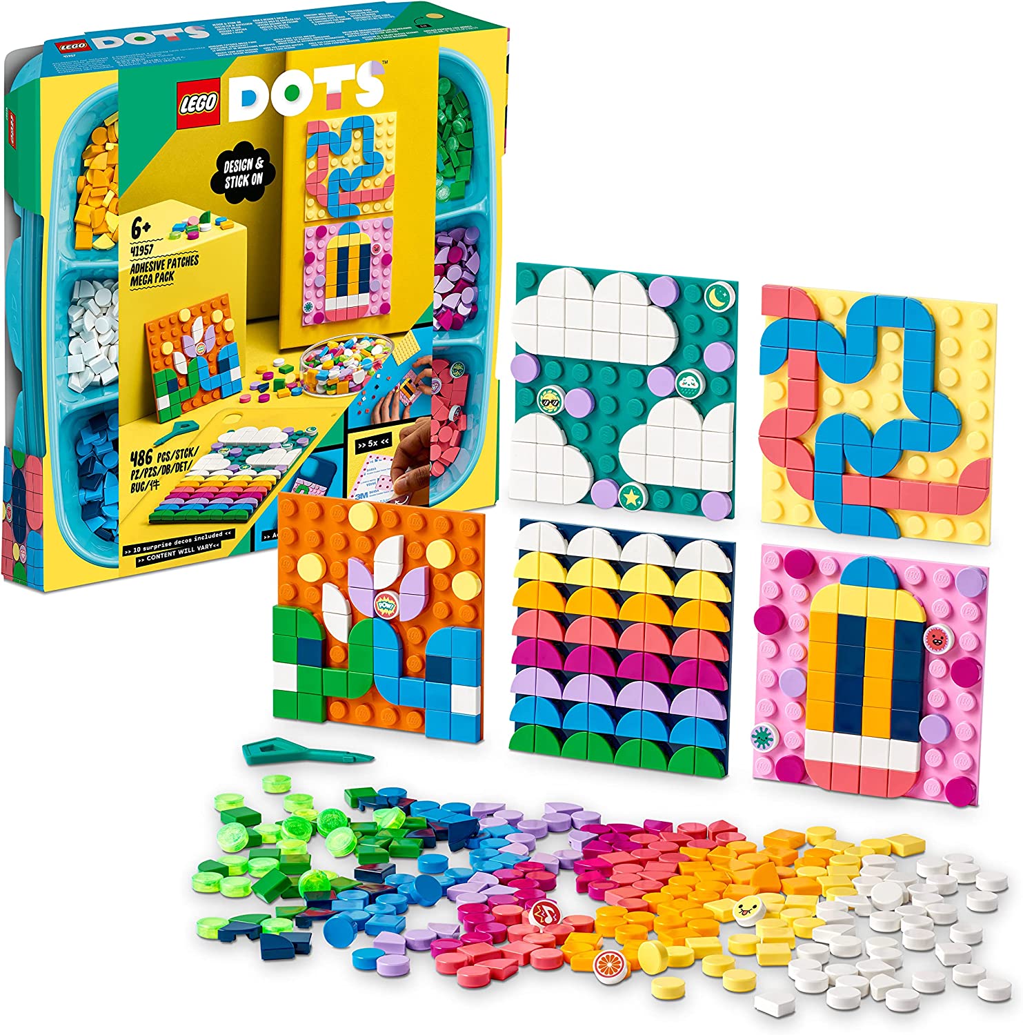 b304f37d39c1f3282404cb1a680d6eed Lego Dots Mega Pack Patch adesivi - immagine 1