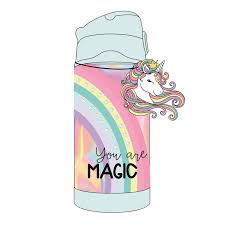 b4347908452c06fdd475b45b81745217 SEVEN INSULATED BORRACCIA 300 ML UNICORN TRI-COASTAL BTS KIDS - immagine 1