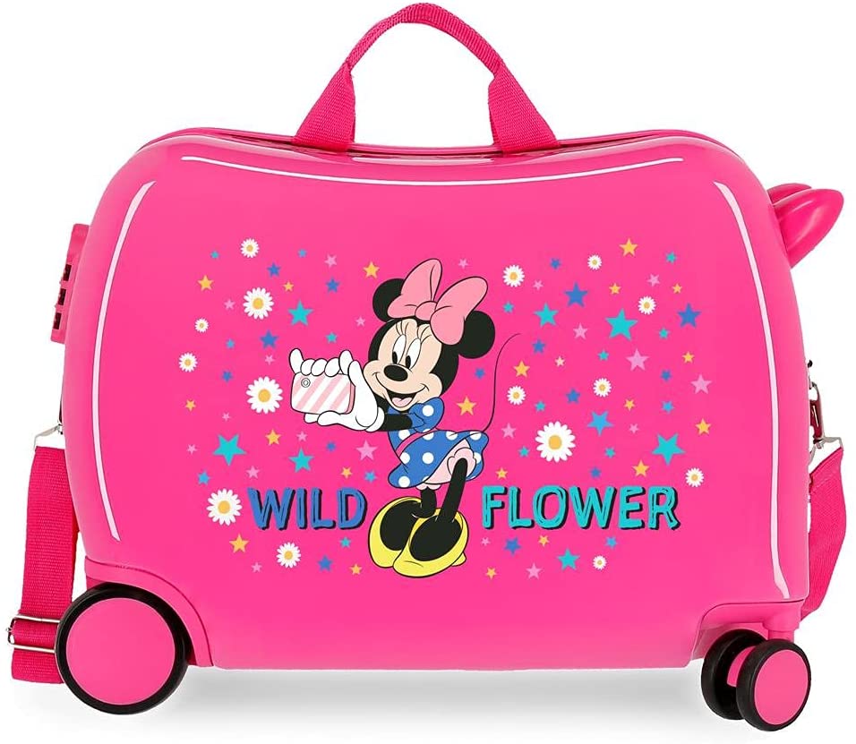 b5ca9d201d0e3337969b4e42e6599a31 Valigia 4 ruote Minnie Wild Flower - immagine 1