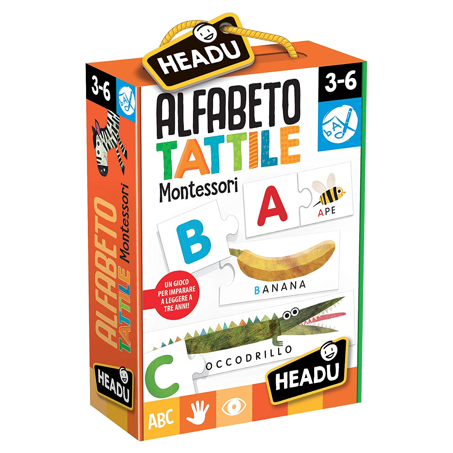 b7411442b0c3bf7ba74723e9348dc333 Headu Alfabeto Tattile Montessori - immagine 1