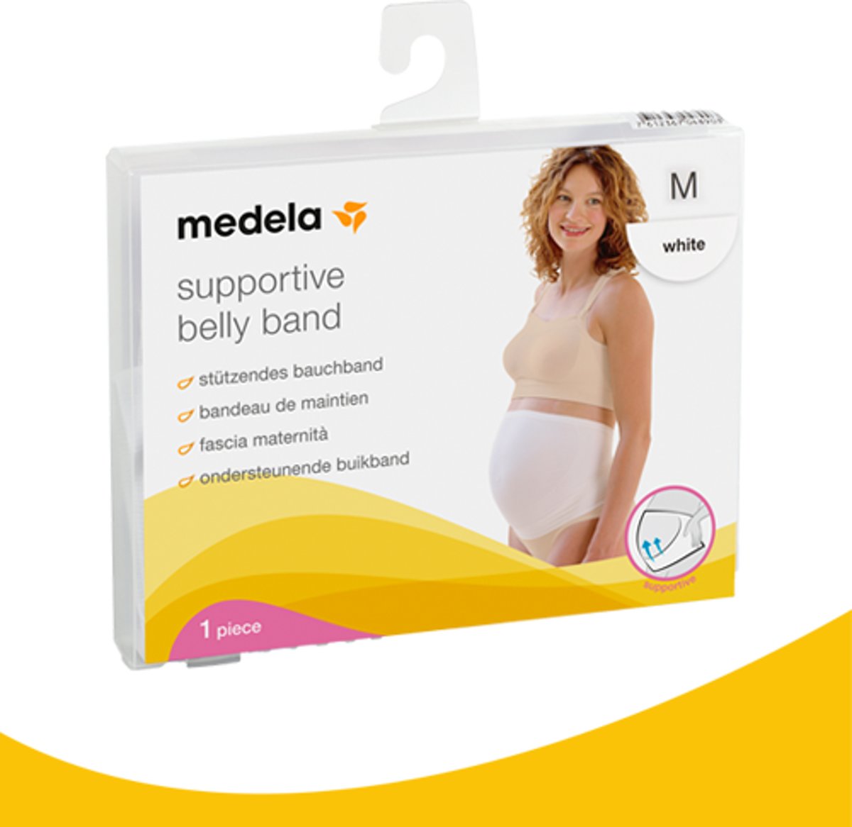 b7540b502881dfc641d95db3187b8ad4 Medela Fascia Maternità mis M Bianca - immagine 1