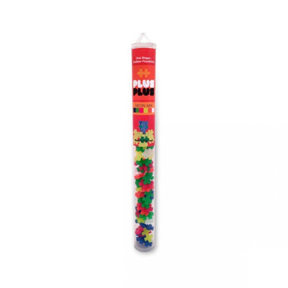 b7f189464be5b03947760f363bd63bce Plus Plus Tubo Mini 100 Pz. Mix Neon - immagine 1