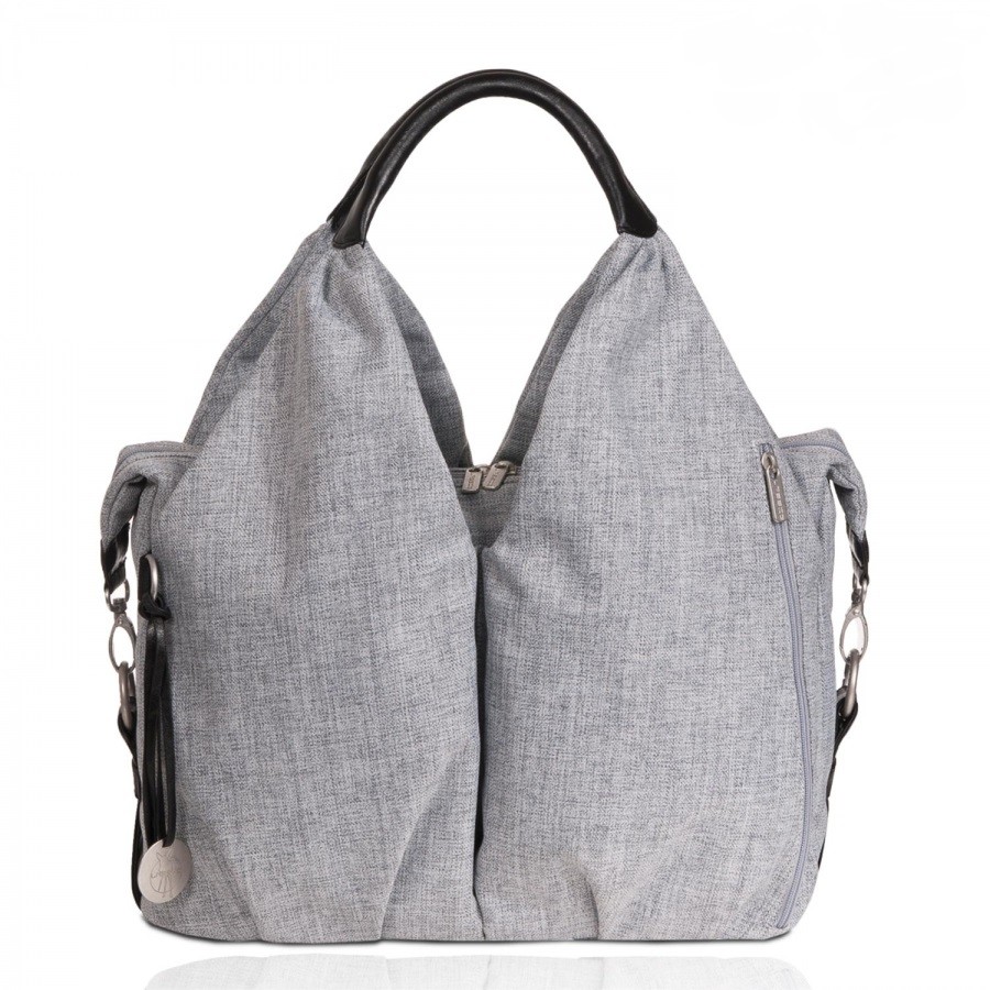 b96150405dbd0c4012fb5866e9b4457b LASSIG BORSA GREEN LABEL NECKLINE BLACK MELANGE - immagine 1