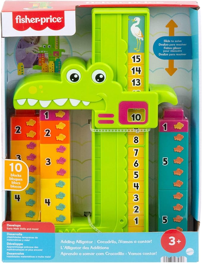 b97d91f16e938cd5f50f4391c1660f73 Fisher Price Coccodrillo Conta e Gioca - immagine 1