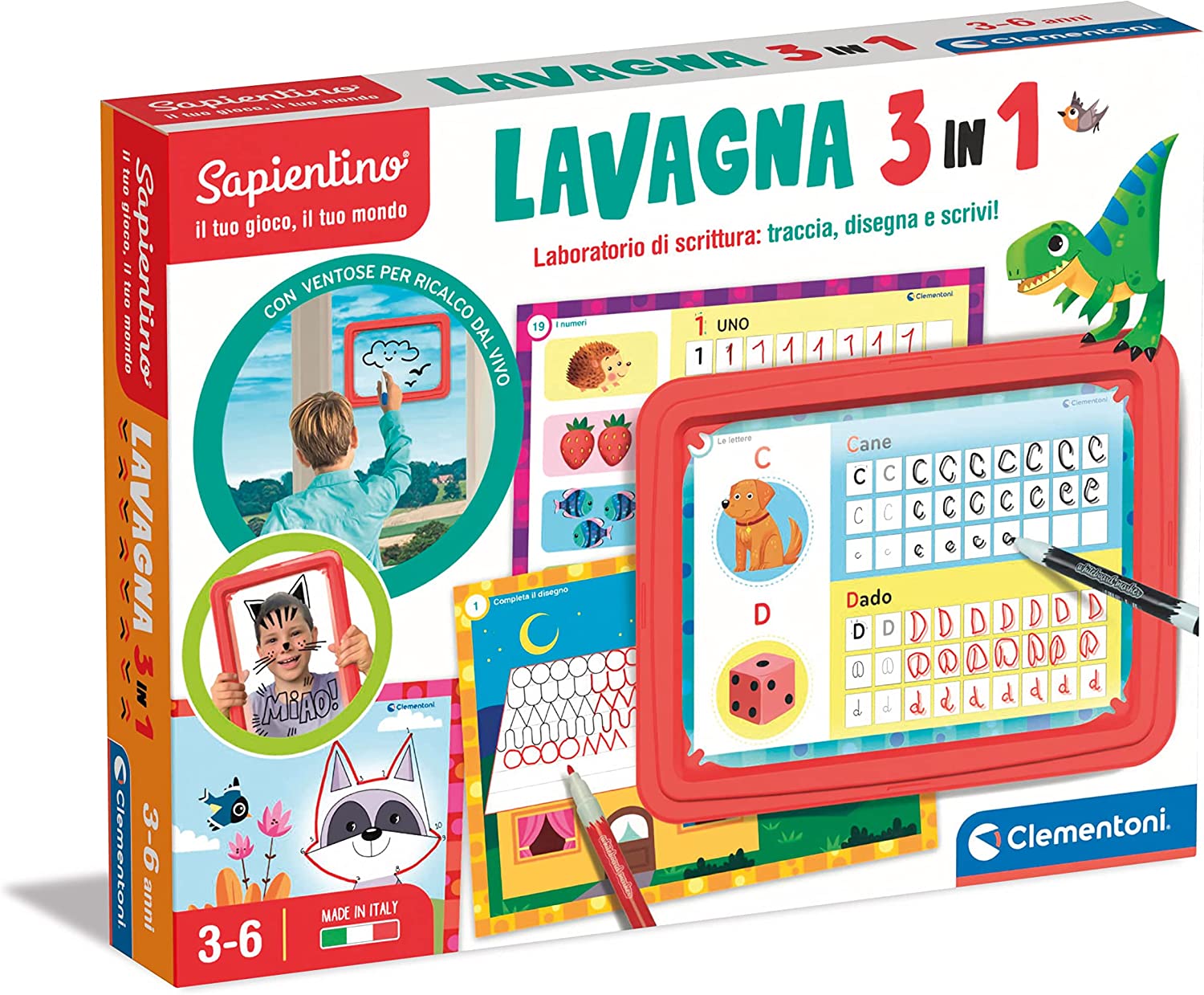 ba708531318ddb9f06d3b749109fe421 Clementoni Lavagna 3 in 1 - immagine 1