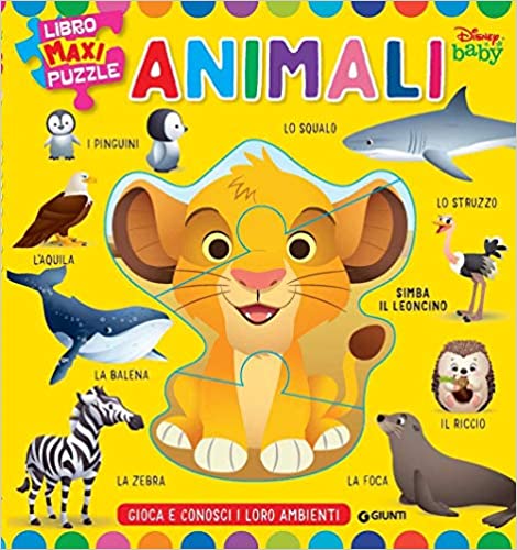badc9d239291e23402ac0002fe46a840 ANIMALI BABY LIBRO MAXI PUZZLE - immagine 1
