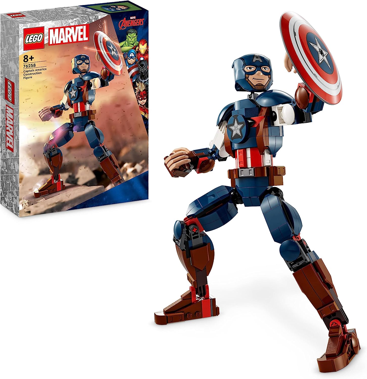 be8731b056fd2f921b9cf3c2ad01c398 Lego Super Heroes Personaggio di Captain America - immagine 1