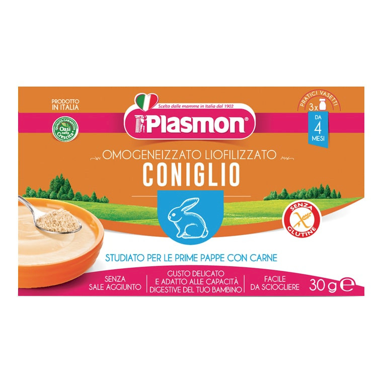 bf2382e75db10c41e449eefa802c42c0 Plasmon Liofilizzato 3x10 gr. Coniglio - immagine 1