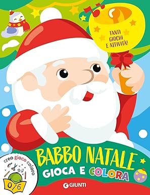 bfa2f11fa8b69b15f8e934711d2ab7bf BABBO NATALE GIOCA E COLORA (SAGOMATO) - immagine 1