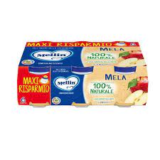 c0026d7853facc0703d9be37ca43c194 Mellin Omogeneizzato Mela Nat Gr.100x6 - immagine 1