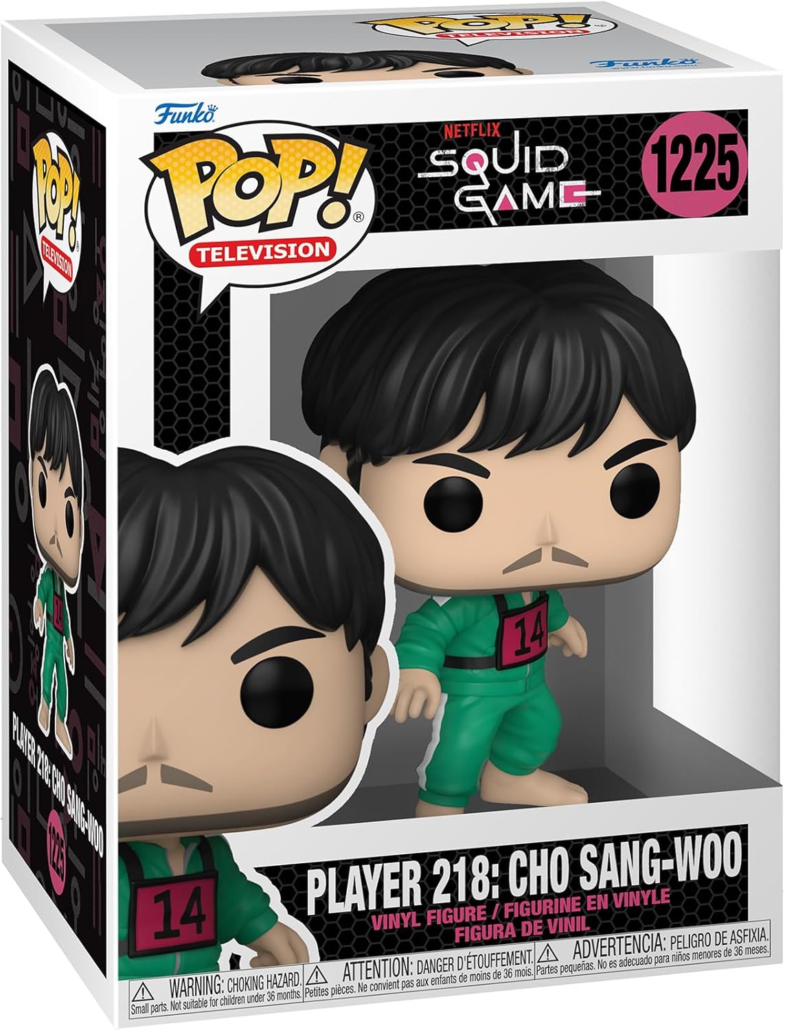 c335a5fe2fd22fd3b91d6bed8cf81870 FUNKO POP SQUID GAME PLAYER 218 CHO SANG WOO - immagine 1