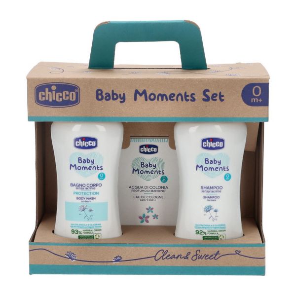 c3477aa27ebd6d2a09b858f26fac9bc5 Chicco Baby Moments Set Bagno, Shampoo, Colonia - immagine 1