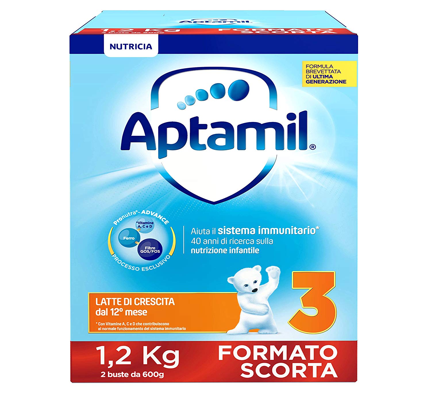 c3a08fbc1c5f0198cc957aa3f47e5676 Aptamil 3 Polvere PROMO PACK Gr.1200X3 - immagine 1
