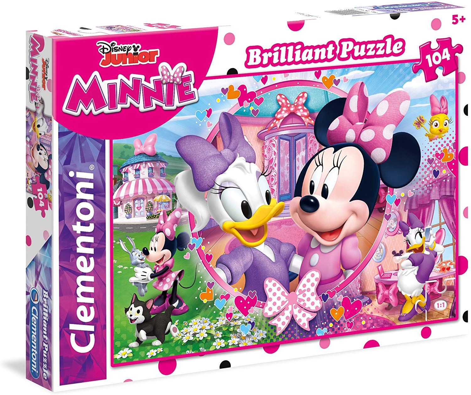 c3f52c6b9fec9cefa6ac731c5db76a3a Clementoni Puzzle 104 Pz. Brilliant Minnie Happy Helpers - immagine 1