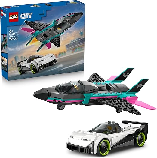 c633b6ff3572062277616a71999d61d3 Lego City Great Vehicles Jet contro Auto sportiva - immagine 1