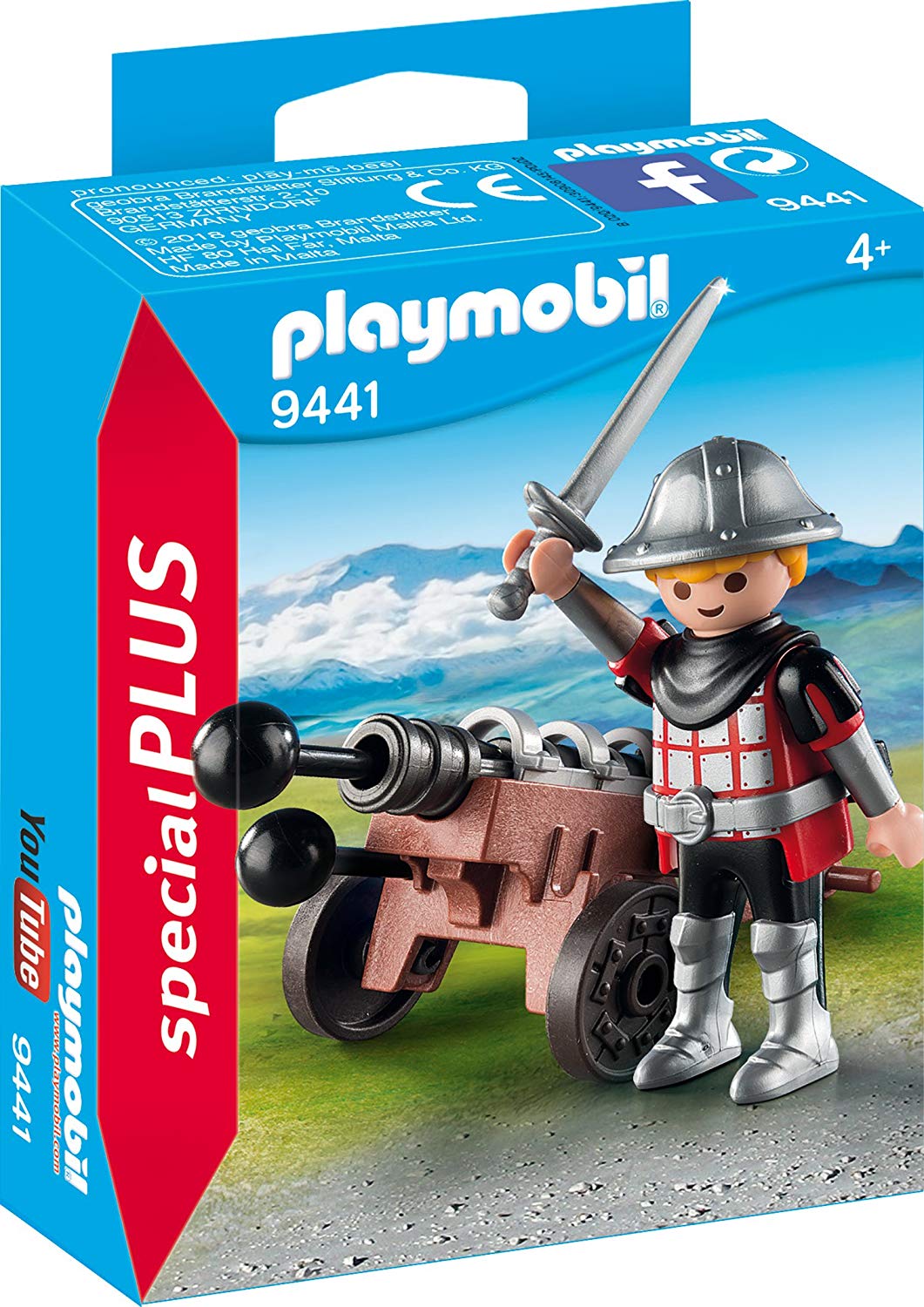 c69e78591228e09f52f01dae974ec355 Playmobil Special Plus Cavaliere con Cannone - immagine 1