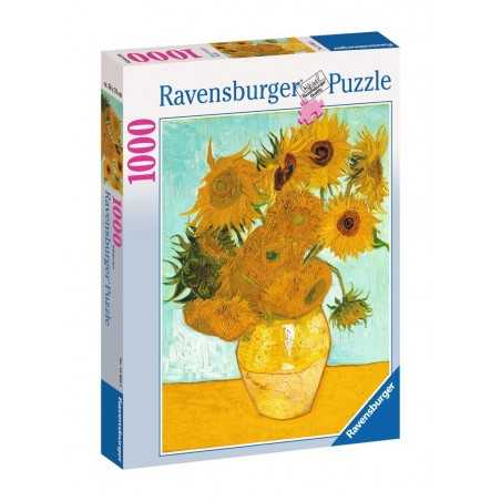 c7718060a6e245a83723a9f10e697d92 Ravensburger Puzzle 1000 pz. Van gogh: Vaso di Girasoli - immagine 1