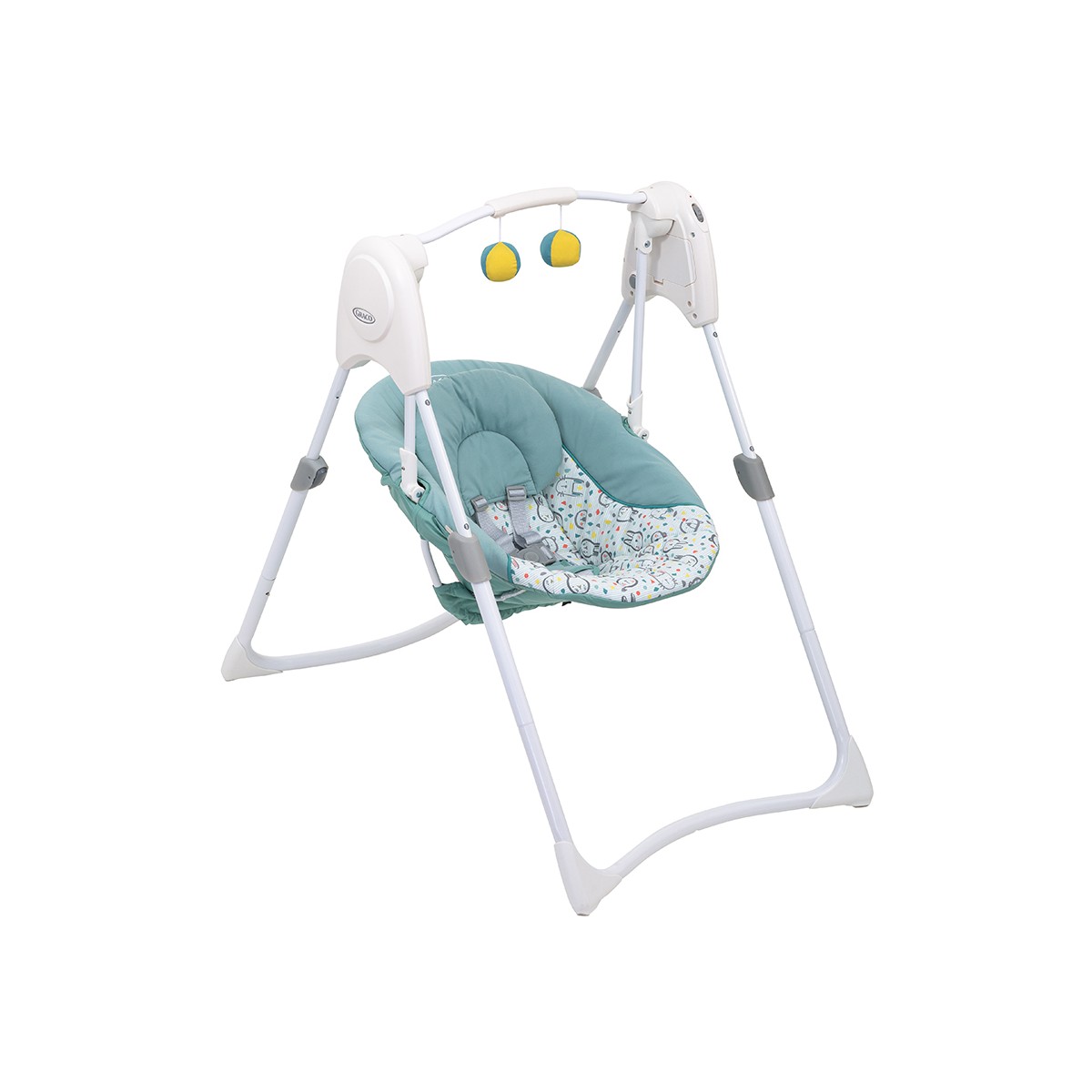 c92aad42dd6b9267f518f68cd87a1387 Graco SLIM SPACES 2 IN 1 SWING / a batteria - immagine 1