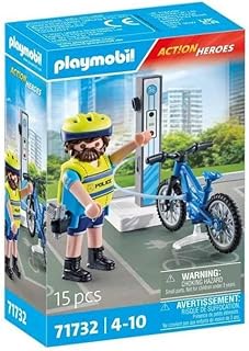 caad27d4c41dac7f8cd076107d0df4b5 Playmobil Action Heroes - Poliziotto in Bicicletta - immagine 1