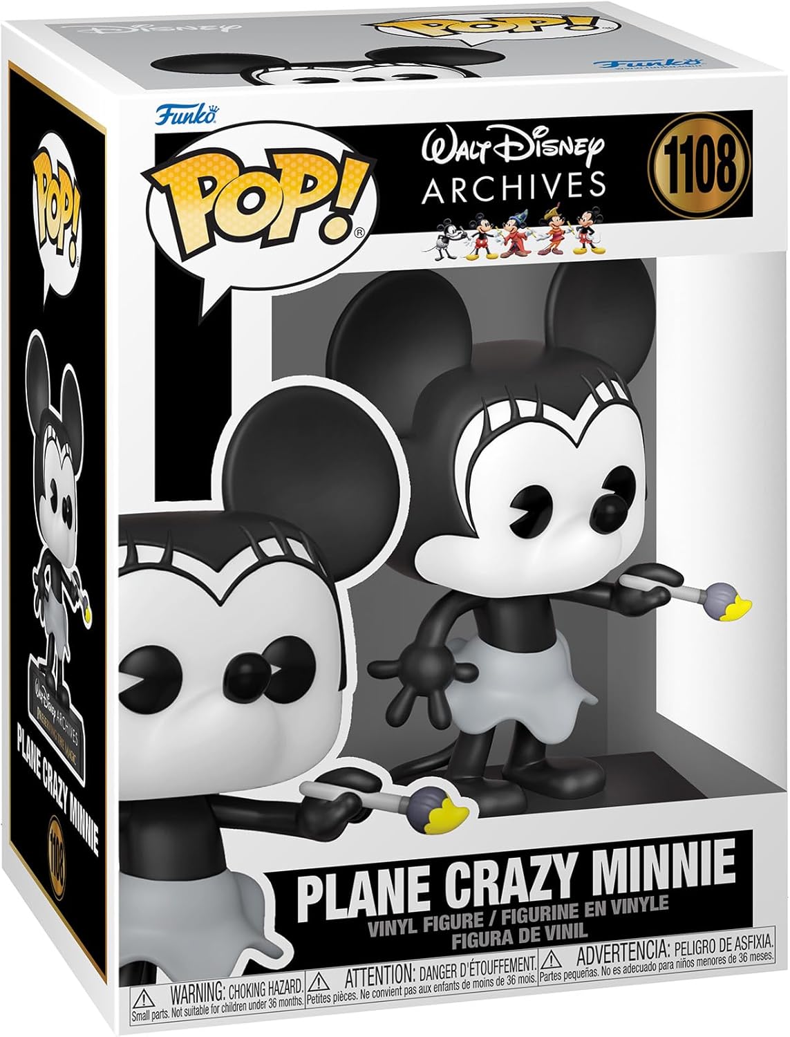 cad5d18df5f72405377780fd0d4dd649 FUNKO POP Disney: Minnie Mouse -Plane Crazy Minnie (1928) - immagine 1