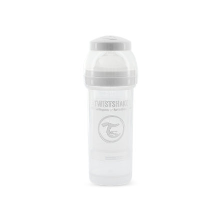 cca36e5bbf8ca1379dd58affbb8b859a Twistshake Biberon Anti-Colic 260ml White - immagine 1