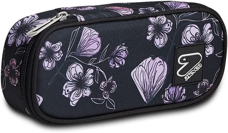 cd2b33bd3a60658f90048a430549f610 ASTUCCIO PENCIL BAG ROUND PLUS GRS SEVEN HIBIS LILAC - immagine 1