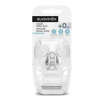 cd9b52c37c563e4566400714c3a9a1ca Suavinex Tettarelle Rotonde Silicone Flusso lento +0m 2pz - immagine 1