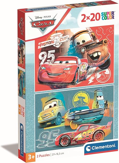 ce2990b87b414ca87fb0f3158168cec3 Clementoni Puzzle 2x20 pz. Cars - immagine 1