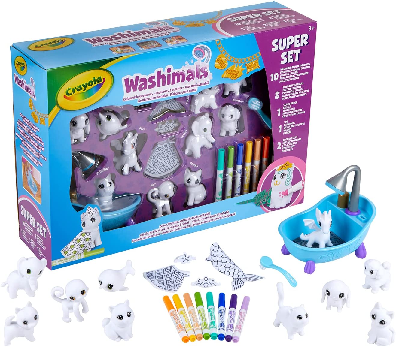 d05404a3864014995816cb109831cad5 Crayola Washimals Super Set & Costumes - immagine 1