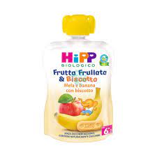 d11aa73403ba93c2a3642305b038d4d1 Hipp Frutta Frullata gr.90 Mela e Banana con biscotto - immagine 1